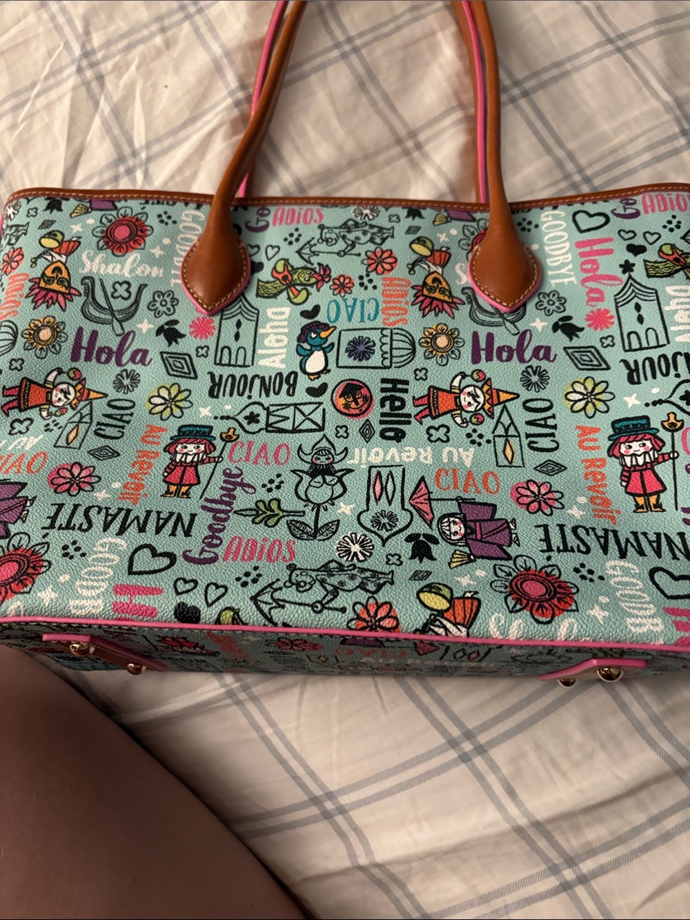 Disney Dooney & Bourke It’s A Small World Tote - Picture 3 of 4